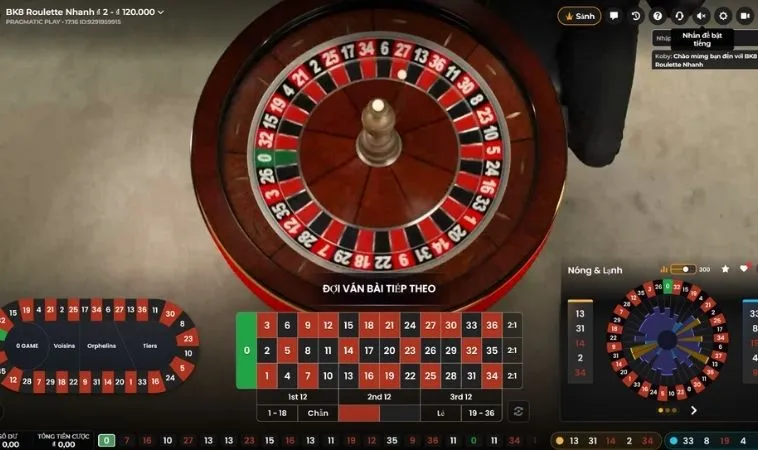 Chinh Phục Vòng Quay Roulette Vin777 Bí Quyết Thắng Lớn Ngay 2 Giao diện cược Roulette Vin777