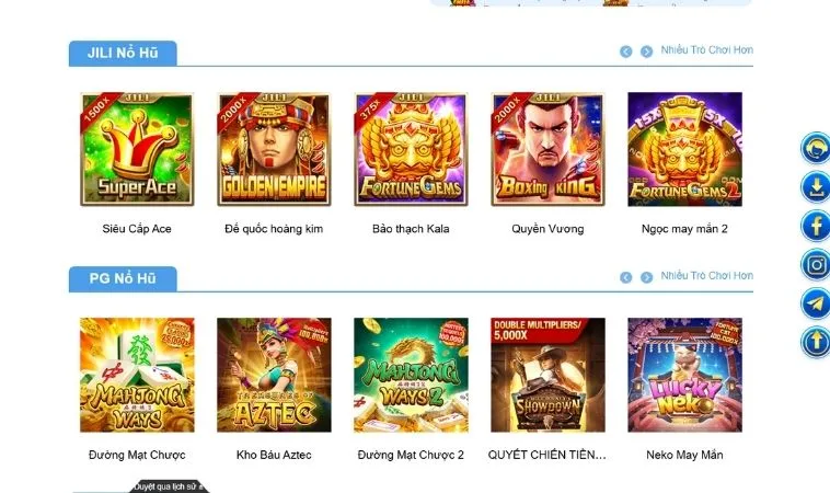 Đa dạng các thể loại game để trải nghiệm tại nhà cái VIN777