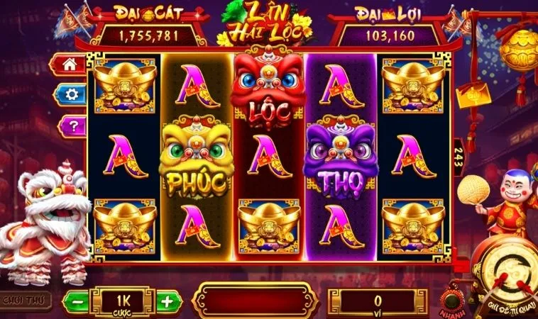 Các biểu tượng trong game Nổ Hũ Lân Hái Lộc Vin777