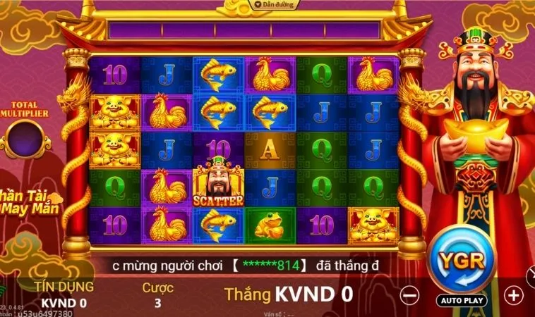Nổ Hũ Thần Tài Vin777 Rước Lộc Vàng May Mắn Đầy Túi Ngay Nào 2 Giao diện chơi Nổ Hũ Thần Tài Vin777
